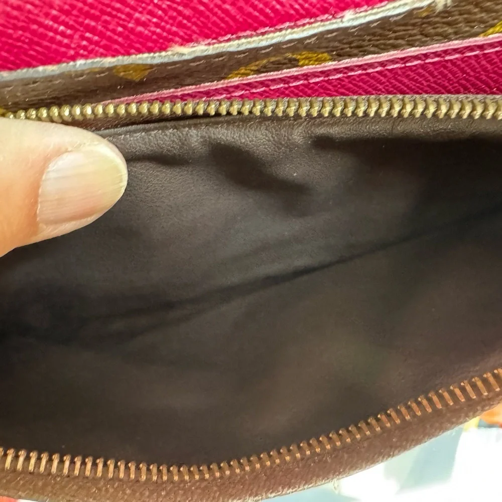 Louis Vuitton Monogram Canvas Emilie Brown Wallet - EUC with COA